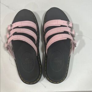 NWOT Dr. Martens Women's Sandals Blaire Slide in Pink and Black